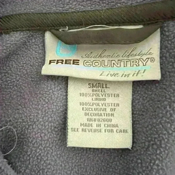 Free Country women’s jacket, size small, fleece lined zip up hooded jacket - Picture 7 of 8